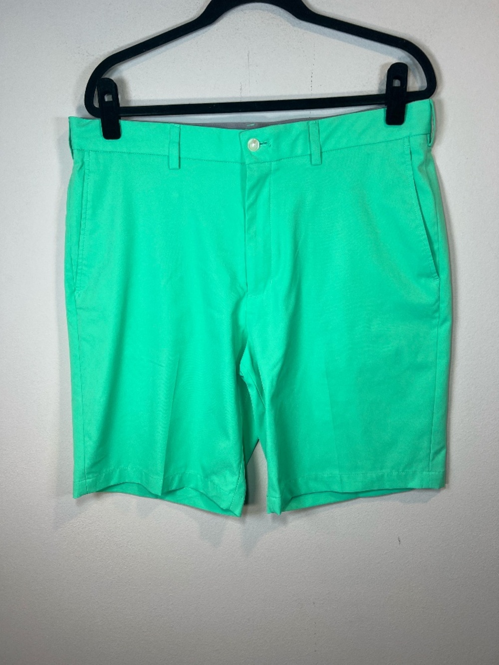 Walter Hagen 11 Majors 10" Golf Shorts Mint Green Pockets Preppy Summer  Size 36